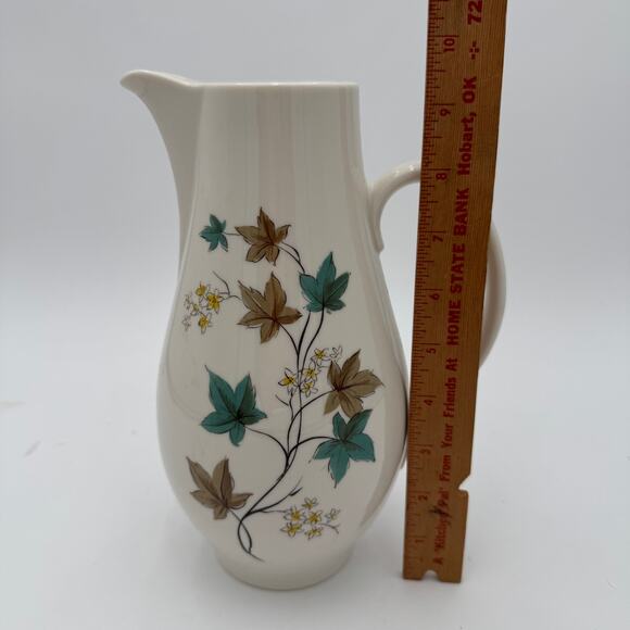 Vintage Coffee Pitcher Woodbine by Syracuse Carefree Fine China 1960's - Picture 5 of 8